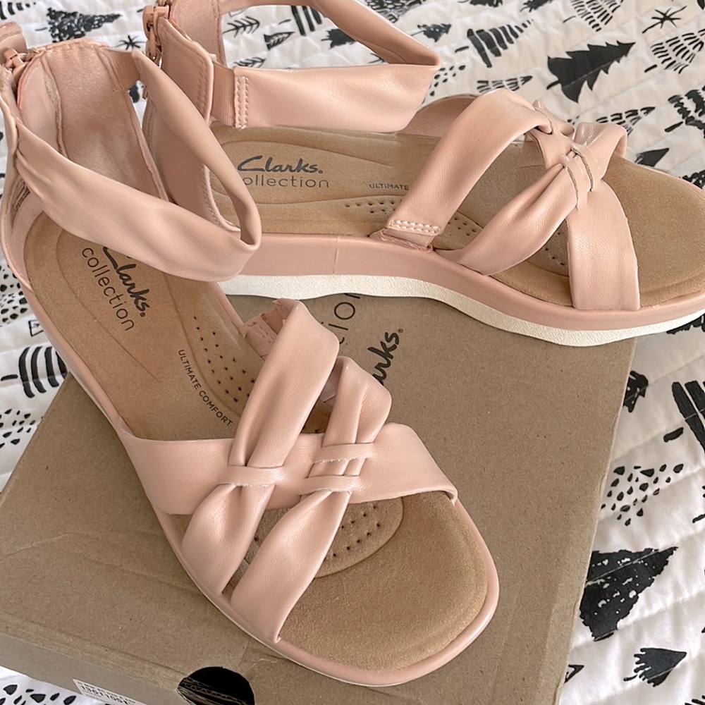 Collection by Clarks Clara Rae Wedge Sandals